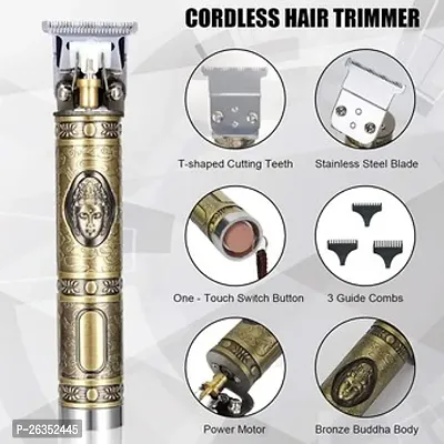 Trimmer For Men, Professional Hair Clipper, Adjustable Blade Clipper and Shaver, Close Cut Precise Hair Machine, Body Trimmer (Metal Body)-thumb5