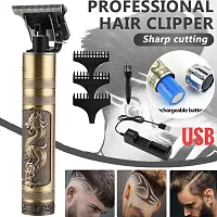 Trimmer For Men, Professional Hair Clipper, Adjustable Blade Clipper and Shaver, Close Cut Precise Hair Machine, Body Trimmer (Metal Body)-thumb1