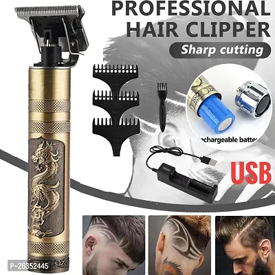 Trimmer For Men, Professional Hair Clipper, Adjustable Blade Clipper and Shaver, Close Cut Precise Hair Machine, Body Trimmer (Metal Body)-thumb2