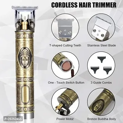 Trimmer/ For Men, Professional Hair Clipper, Adjustable Blade Clipper and Shaver, Close Cut Precise Hair Machine, Body Trimmer (Metal Body)-thumb2