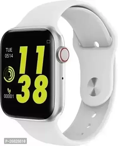 New T500 WHITE SMART WATCH 2024/ latest version /Full Touch Screen Bluetooth Smartwatch with Body Temperature, Heart Rate  Oxygen Monitor Compatible with All 3G/4G/5G Android  iOS-thumb0