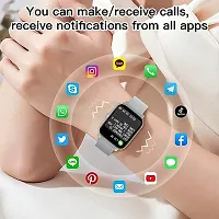 New T500 WHITE SMART WATCH 2024/ latest version /Full Touch Screen Bluetooth Smartwatch with Body Temperature, Heart Rate  Oxygen Monitor Compatible with All 3G/4G/5G Android  iOS-thumb4