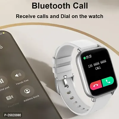 New T500 WHITE SMART WATCH 2024/ latest version /Full Touch Screen Bluetooth Smartwatch with Body Temperature, Heart Rate  Oxygen Monitor Compatible with All 3G/4G/5G Android  iOS-thumb5