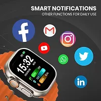 New ULTRA S8 SMART WATCH 2024/ latest version /Full Touch Screen Bluetooth Smartwatch with Body Temperature, Heart Rate  Oxygen Monitor Compatible with All 3G/4G/5G Android  iOS-thumb2