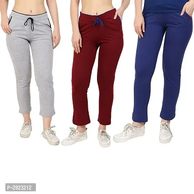 Women's Cotton Lounge Pants Combo Of 3