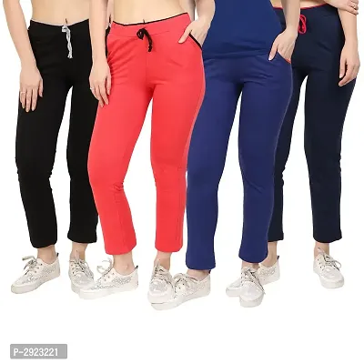 Women's Cotton Lounge Pants Combo Of 4