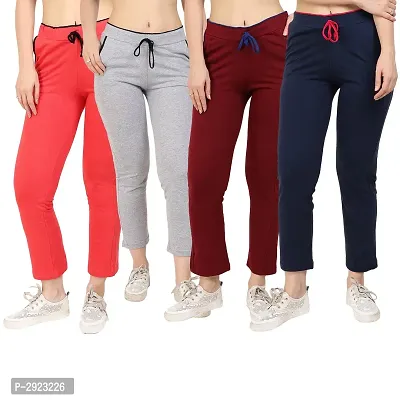 Women's Cotton Lounge Pants Combo Of 4