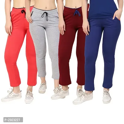 Women's Cotton Lounge Pants Combo Of 4