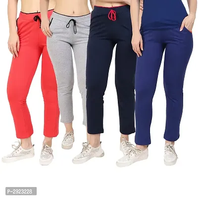 Women's Cotton Lounge Pants Combo Of 4