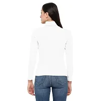 MYO Women/Girls Cotton Rib Lycra Turtle Neck Highneck/Sweatshirt-thumb1