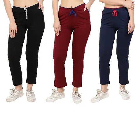 Trendy Solid Trouser Combo of 3
