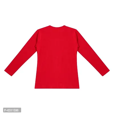 Stylish Cotton Printed Full Sleeve T-shirt For Girls-thumb2