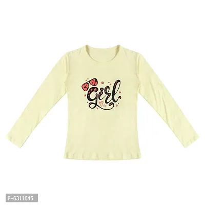 Stylish Cotton Printed Full Sleeve T-shirt For Girls- Pack of 5-thumb5