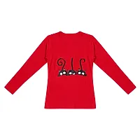 Stylish Cotton Printed Full Sleeve T-shirt For Girls- Pack of 5-thumb4