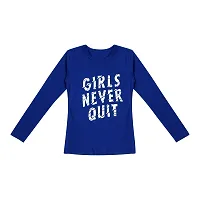 Stylish Cotton Printed Full Sleeve T-shirt For Girls- Pack of 5-thumb4