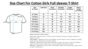 Stylish Cotton Printed Full Sleeve T-shirt For Girls- Pack of 5-thumb3