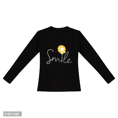 Stylish Cotton Printed Full Sleeve T-shirt For Girls- Pack of 2-thumb5