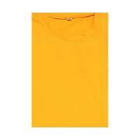 Fabulous Yellow Cotton Solid Round Neck Tees For Boys-thumb2