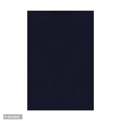 Fabulous Navy Blue Cotton Solid Round Neck Tees For Boys-thumb3
