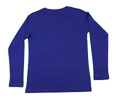 Fabulous Blue Cotton Printed Round Neck Tees For Boys-thumb1