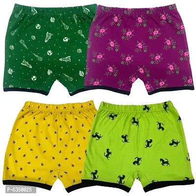 Contemporary Cotton Printed Shorts For Boys- Pack Of 4