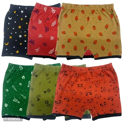 Contemporary Cotton Printed Shorts For Boys- Pack Of 6-thumb0