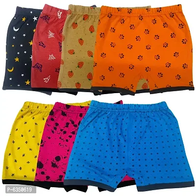 Contemporary Cotton Printed Shorts For Boys- Pack Of 7