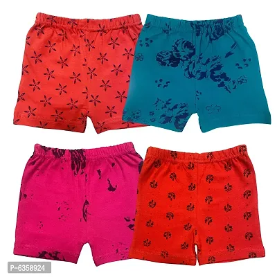 Contemporary Cotton Blend Printed Shorts For Boys- Pack Of 4