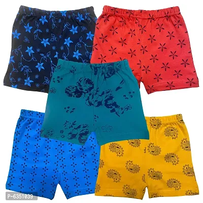 Contemporary Cotton Blend Printed Shorts For Boys- Pack Of 5-thumb0