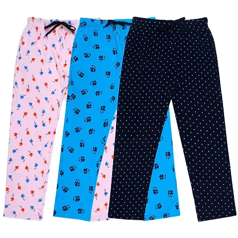 Pack Of 3 and 4 Girls Cotton Pyjama