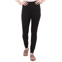 women and Girl Cotton Plain Legging  Pack of 4-thumb1