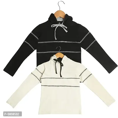 Stylish Fashion Sweatshirts  Pullover Hoodie Casual Hooded Sweatshirts Combo For Baby Boys Pack Of 2