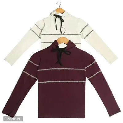 Stylish Fashion Sweatshirts  Pullover Hoodie Casual Hooded Sweatshirts Combo For Baby Boys Pack Of 2-thumb0