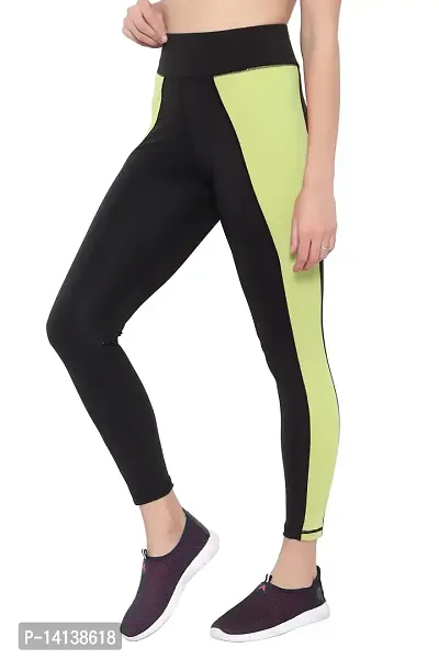 MYO Stretchable Gym wear Sports Leggings Ankle Length Workout Tights | Sports Fitness Yoga, Dance, Jogging Pant, Track Pants for Girls  Women Sizes-thumb0