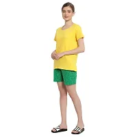 IRANA Women Shorts Combo Pack of 2 with Pockets Elastic Waistband Regular Stylish Night Wear Cotton Super Soft Comfortable (S to 2XL Size)-thumb4