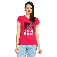 IRANA Women's Cotton Printed Round Neck T-Shirt Combo Pack of 2 Sizes:-S,M,L,XL-thumb1