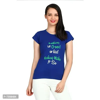 IRANA Women's Cotton Printed Round Neck T-Shirt Combo Pack of 2 Sizes:-S,M,L,XL-thumb2