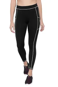 MYO Stretchable Gym wear Sports Leggings Ankle Length Workout Tights | Sports Fitness Yoga, Dance, Jogging Pant, Track Pants for Girls  Women Sizes-thumb1