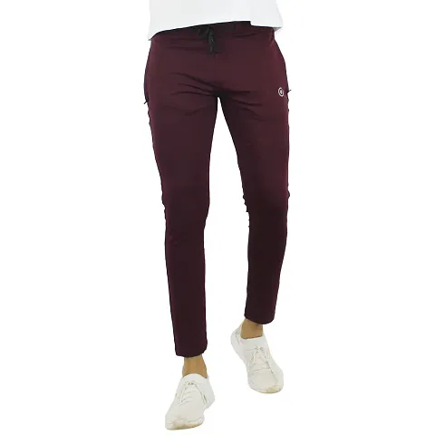Trendy polyester blend track pants For Men 