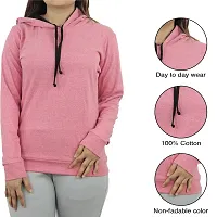 MYO Women's Full Sleeve Hooded Neck T Shirt Pack of 2-thumb4