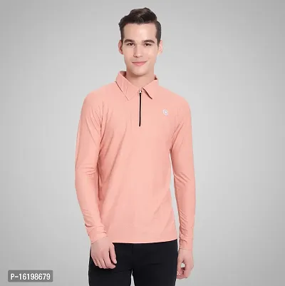 Stylish Fancy Polyester Solid Polos T-Shirts For Men