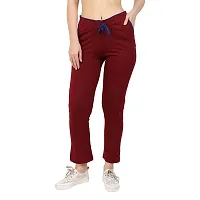 Stylish Multicoloured Cotton Trouser For Women Pack Of 2-thumb3