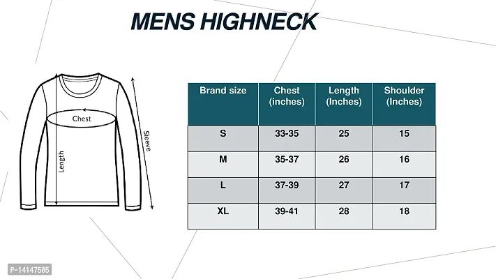 MYO Men's Full Sleeves Turtle Neck/high Neck t Shirt | Sweatshirt|Hoodies Red-thumb5