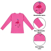 Stylish Fancy Cotton Printed Full Sleeves T-Shirts For Girls-thumb4