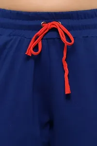 Stylish Blue Cotton Trouser For Women-thumb3