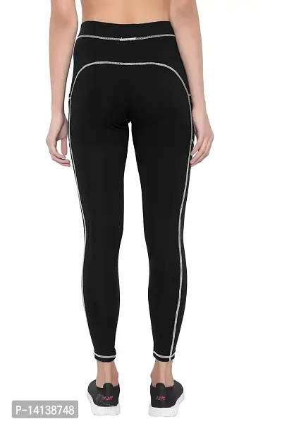 MYO Stretchable Gym wear Sports Leggings Ankle Length Workout Tights | Sports Fitness Yoga, Dance, Jogging Pant, Track Pants for Girls  Women Sizes-thumb3