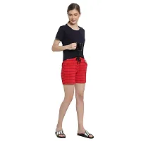 IRANA Women Shorts Combo Pack of 2 with Pockets Elastic Waistband Regular Stylish Night Wear Cotton Super Soft Comfortable (S to 2XL Size)-thumb2