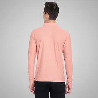Stylish Fancy Polyester Solid Polos T-Shirts For Men-thumb1