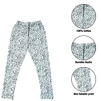 Fabulous White Cotton Printed Leggings For Girls-thumb4