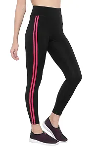 MYO Stretchable Gym wear Sports Leggings Ankle Length Workout Tights | Sports Fitness Yoga, Dance, Jogging Pant, Track Pants for Girls  Women Sizes-thumb3